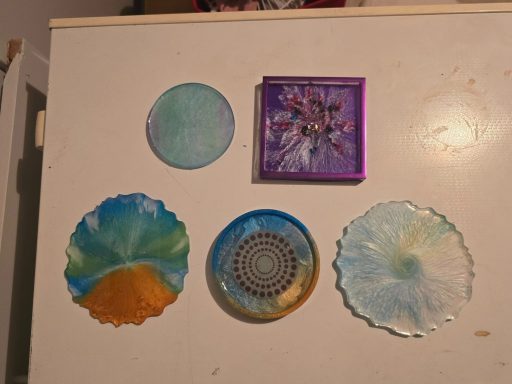Resin coasters