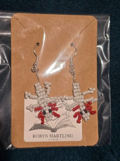 Beaded Axolotl Earrings